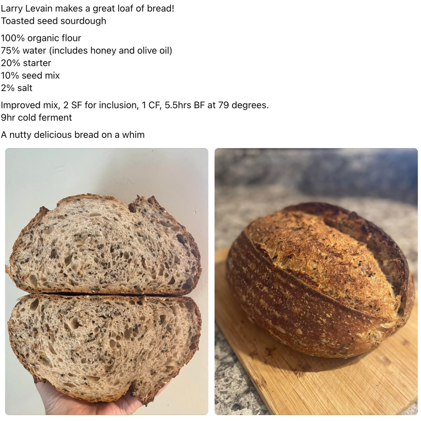 Chef James Bridges Official Sourdough Starter